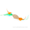 Cat Toy Feather Cardboard Scrather Toy Kitten